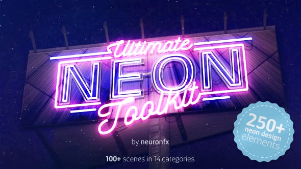 After effects neon sign kit free download mac 2019